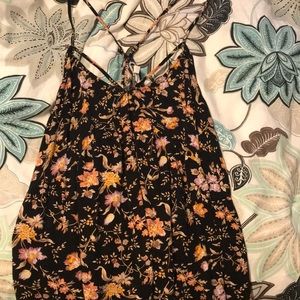 Racer back floral tank top